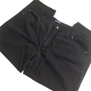 LA Blues Jeans Womens Plus Size  Sz 26W Black Denim High Waist Pants